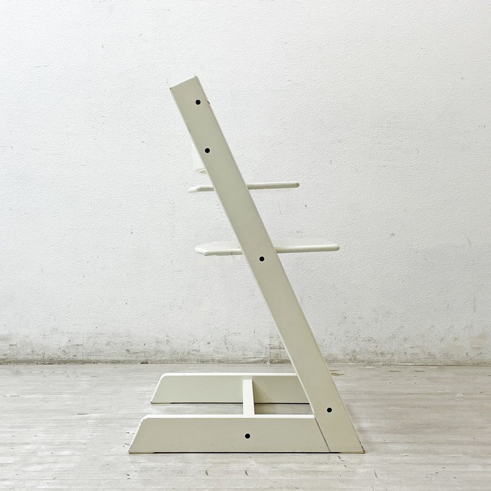 ストッケ STOKKE トリップトラップ TRIPP TRAPP ベビーチェア キッズチェア S/N4～ ホワイト ノルウェー 北欧家具 ●