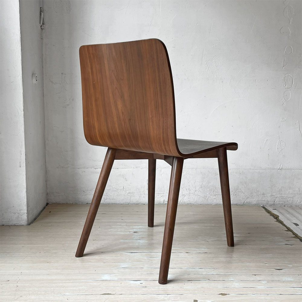 スケッチ Sketch タミチェア TAMI Chair ダイニングチェア オーク材 プライウッド ウォールナットカラー 北欧 デンマーク moda en casa取扱 定価￥34,100- B ★