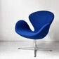 フリッツハンセン Fritz Hansen スワンチェア SWAN ラウンジチェア イージーチェア ブルー ファブリック アルネ・ヤコブセン ミッドセンチュリー 北欧家具 ★