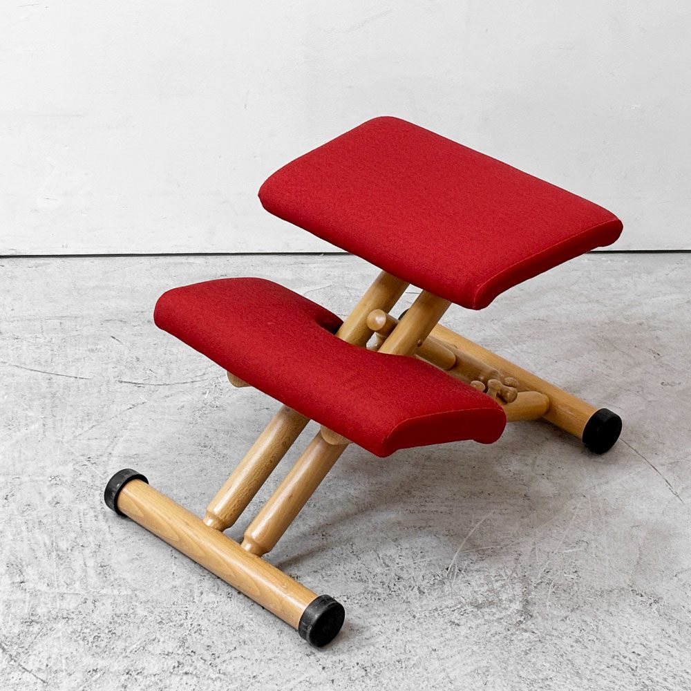 ストッケ STOKKE ヴァリエール VARIER マルチバランス MULTI バランスチェア ビーチ材 ファブリック レッド 北欧 ノルウェー ●