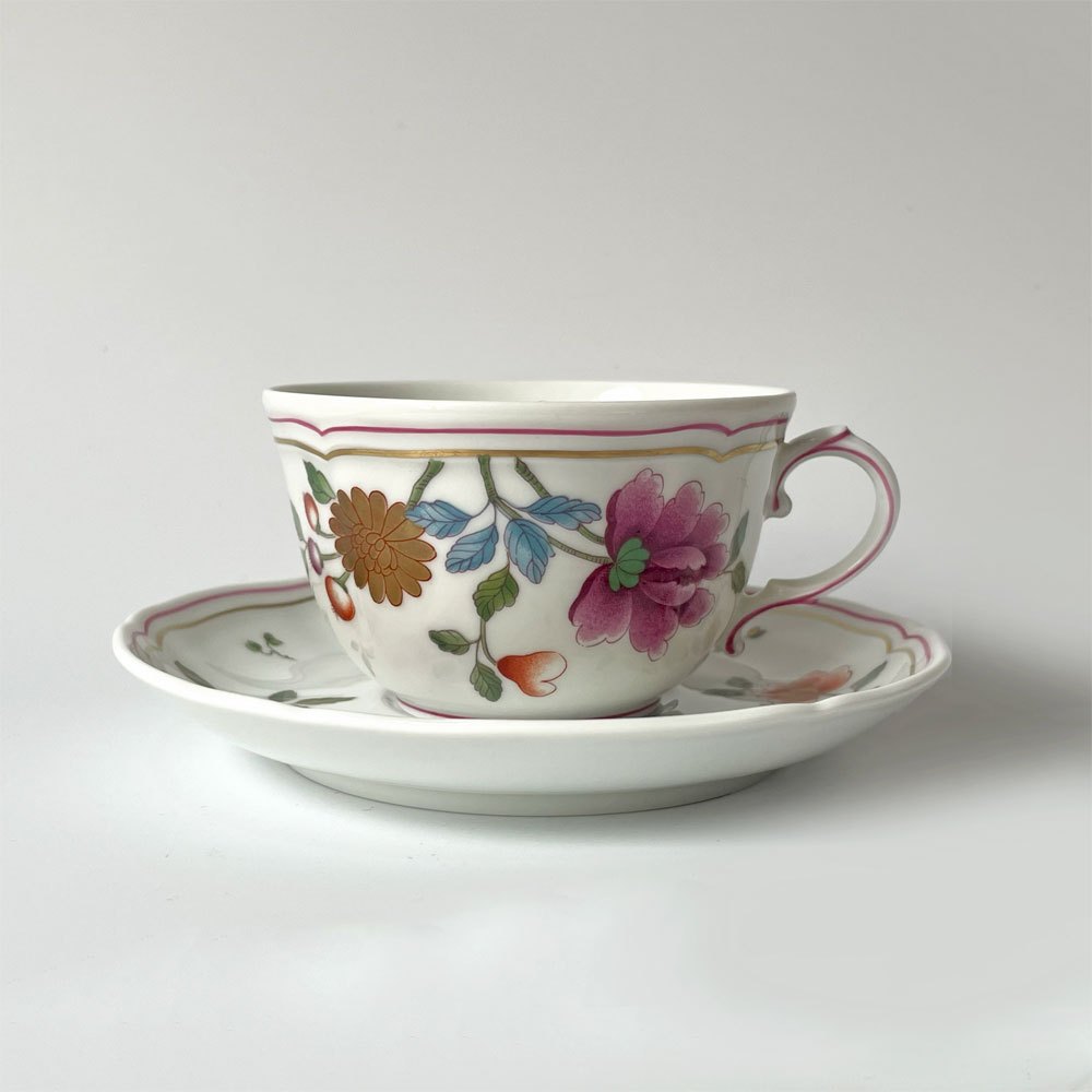 リチャードジノリ Richard Ginori グランデューカ granduca カップ ソーサー プレート 3点セット トリオセット 定価46,860円 A ★