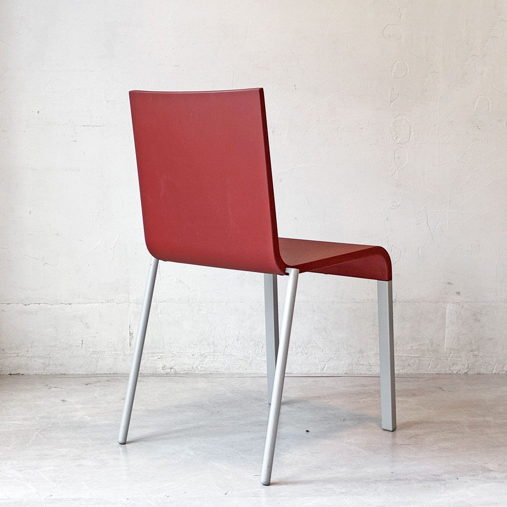 ヴィトラ vitra. ゼロスリー .03 ダイニングチェア スタッキングチェア マールテン・ヴァン・セーヴェレン Maarten Van Severen レッド A ★