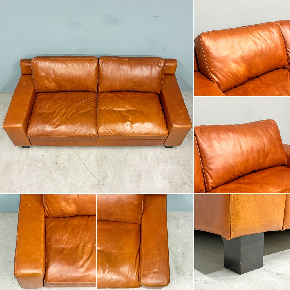 イデー IDEE セリュー ソファ プレミアム SERIEUX SOFA Premium 3Pソファ 3人掛け 本革 W190cm 定価￥399,900- ◎