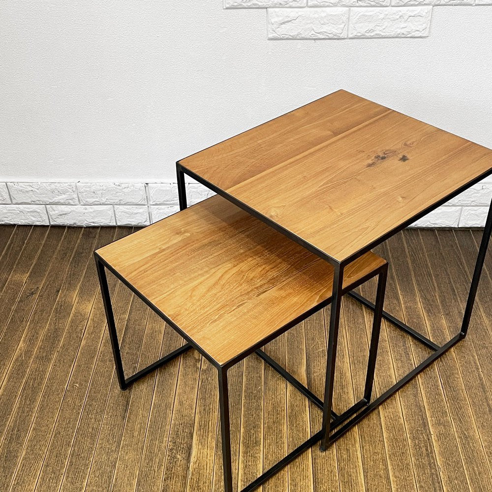 アスプルンド ASPLUND ダリールズ dareels ネストテーブル TWO NEST TABLE 2点セット デビッド・ジョフラ David Jofra 定価￥88,000- ◎