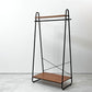 ニコアンド niko and… furniture & supply リビングテリトリー LIVING TERRITORY ハンガーラック オーク材 スチールフレーム インダストリアルデザイン 定価￥14,740- ●
