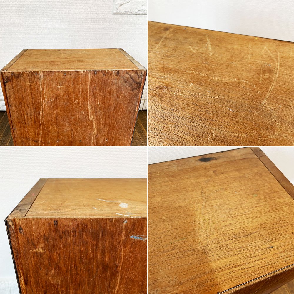 ジャパンビンテージ Japan Vintage 木味 ミニシェルフ ラック 3段 W36.5cm 和家具 古家具 ◎