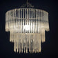 3ラウンドフレーム アイシクル シャンデリア 3Tiered Icicle Glass Chandelier ペンダントライト 〓