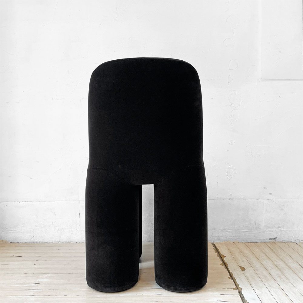 ミネルバ MINERVA ゾウ チェア Zo chair ブラック ベロア調 ぬいぐるみの椅子 黒川雅之 Kurokawa Masayuki 1985年 美品 ★