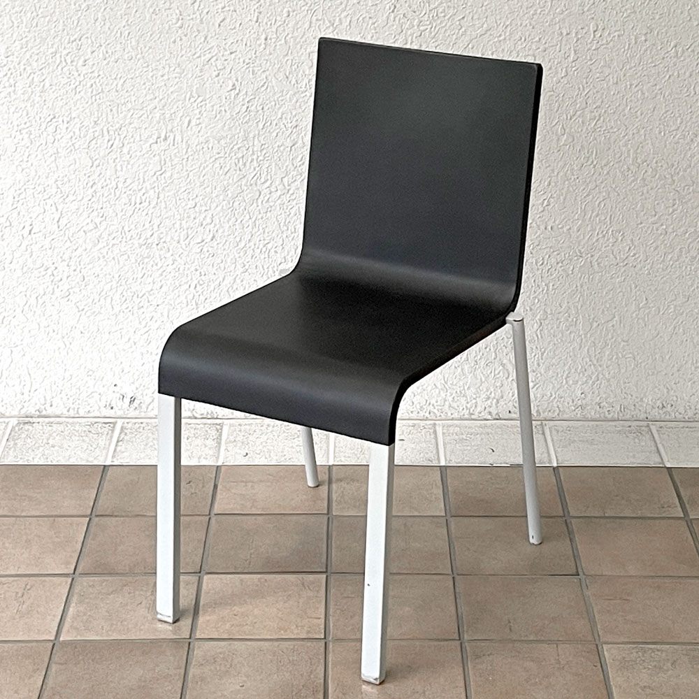 ヴィトラ vitra. ゼロスリー .03 ダイニングチェア ノンスタッキングチェア マールテン・ヴァン・セーヴェレン Maarten Van Severen ブラック A ◇