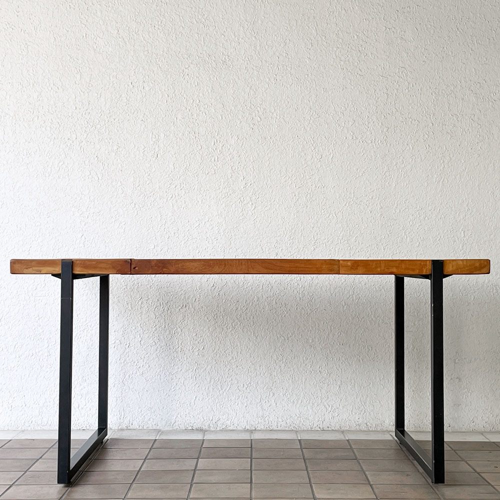 ディーボディ d-Bodhi セレベス CELEBES ダイニングテーブル チーク古材 W160cm インダストリアルデザイン 参考価格162,800円 ◇