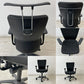 オカムラ okamura カロッツァチェア Carrozza chair デスクチェア オフィスチェア アーム キャスター ハンガー付き ブラック ●