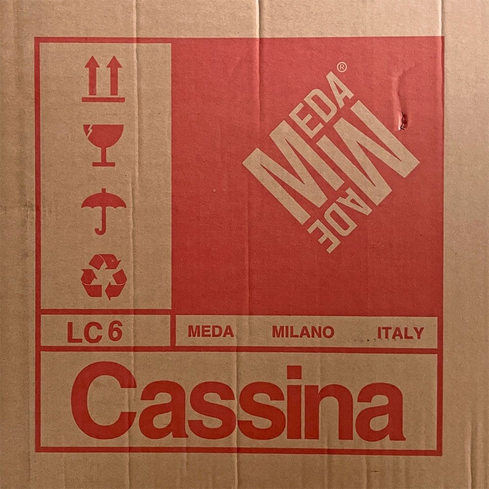 カッシーナ Cassina ターブル・テューブ・ダヴィオン 6 TABLE TUBE D’AVION LC6 ダイニングテーブル クリアガラス天板 ブラック脚 W225×D85cm ル・コルビジェ 定価￥1,111,000- 未使用品 〓