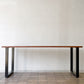 かなでもの KANADEMONO ザ・テーブル THE TABLE ウォールナット天板 幅180cm ブラック スチール スクエアベース ワークデスク インダストリアルデザイン ◇
