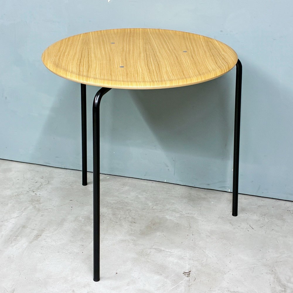 エンゲルブレヒト Engelbrechts ケヴィ KEVI 2010 ダイニングテーブル オーク材 プライウッド カフェテーブル 70cm 3本脚 ヨルゲン・ラスムッセン デンマーク 未使用品 A ◎