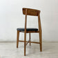 ジャーナルスタンダードファニチャー j.s.F シノン CHINON CHAIR ダイニングチェア PVCレザーシート  ラバーウッド材 ブラック B ●