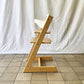 ストッケ STOKKE トリップトラップ TRIPP TRAPP ベビーチェア キッズチェア ナチュラル S/N6～ プラスチックガード ジュニアクッション付き ノルウェー 北欧家具 ◇