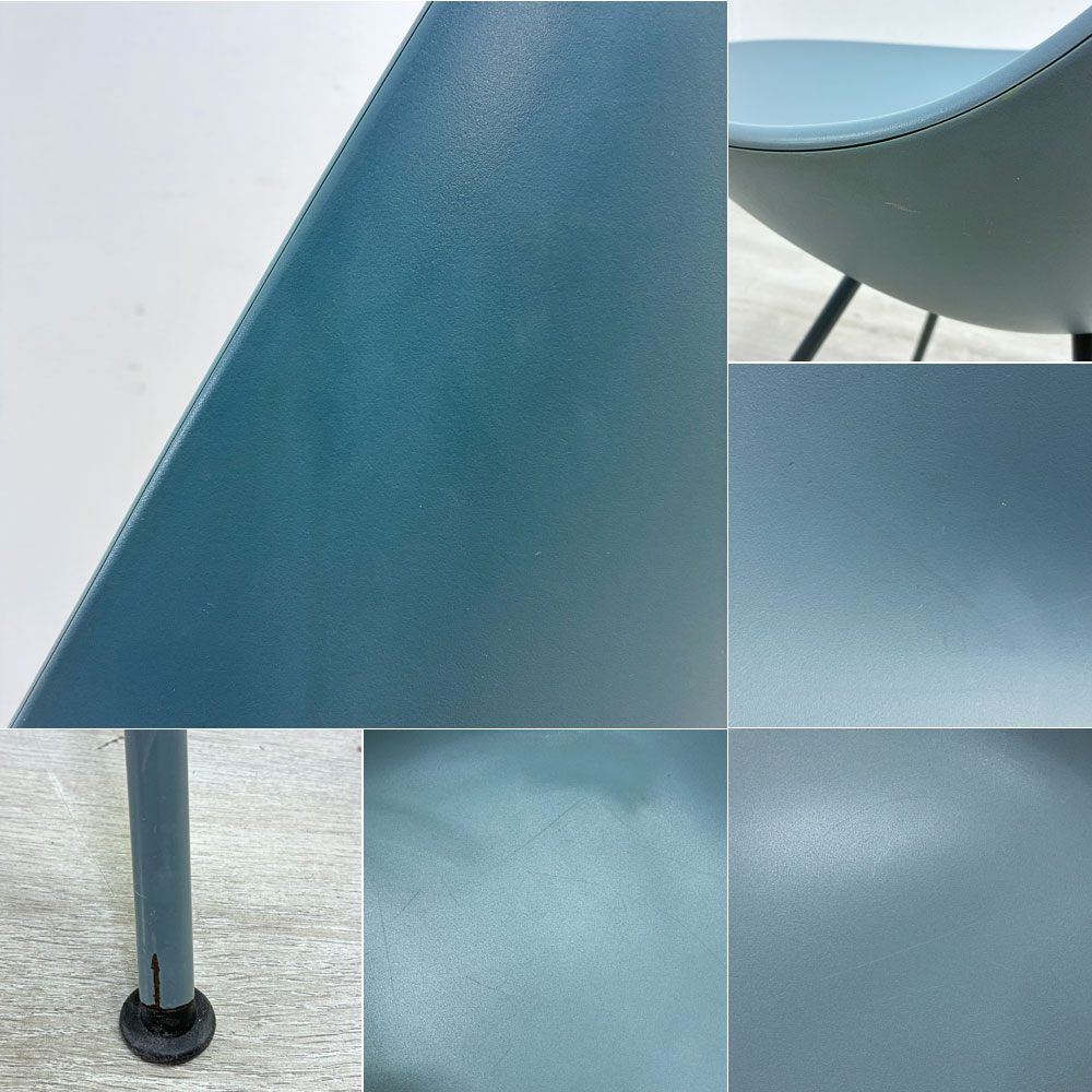フリッツハンセン Fritz Hansen ドロップチェア Drop Chair ストームブルー アルネ・ヤコブセン 北欧 デンマーク ●