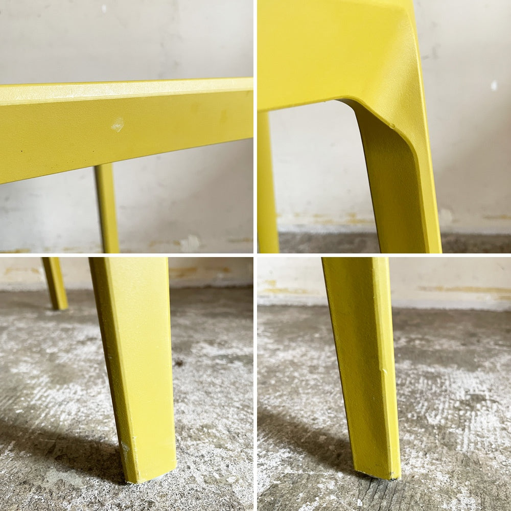 カリガリス Calligaris スキン SKIN ダイニングチェア スタッキング マットマスタードイエロー 廃番カラー 参考定価¥21,670- B ■
