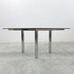 ノル Knoll アンドレ Andre Square Glass Table ダイニングテーブル ガラストップ  スクエア Tobia Scarpa モダンデザイン 〓