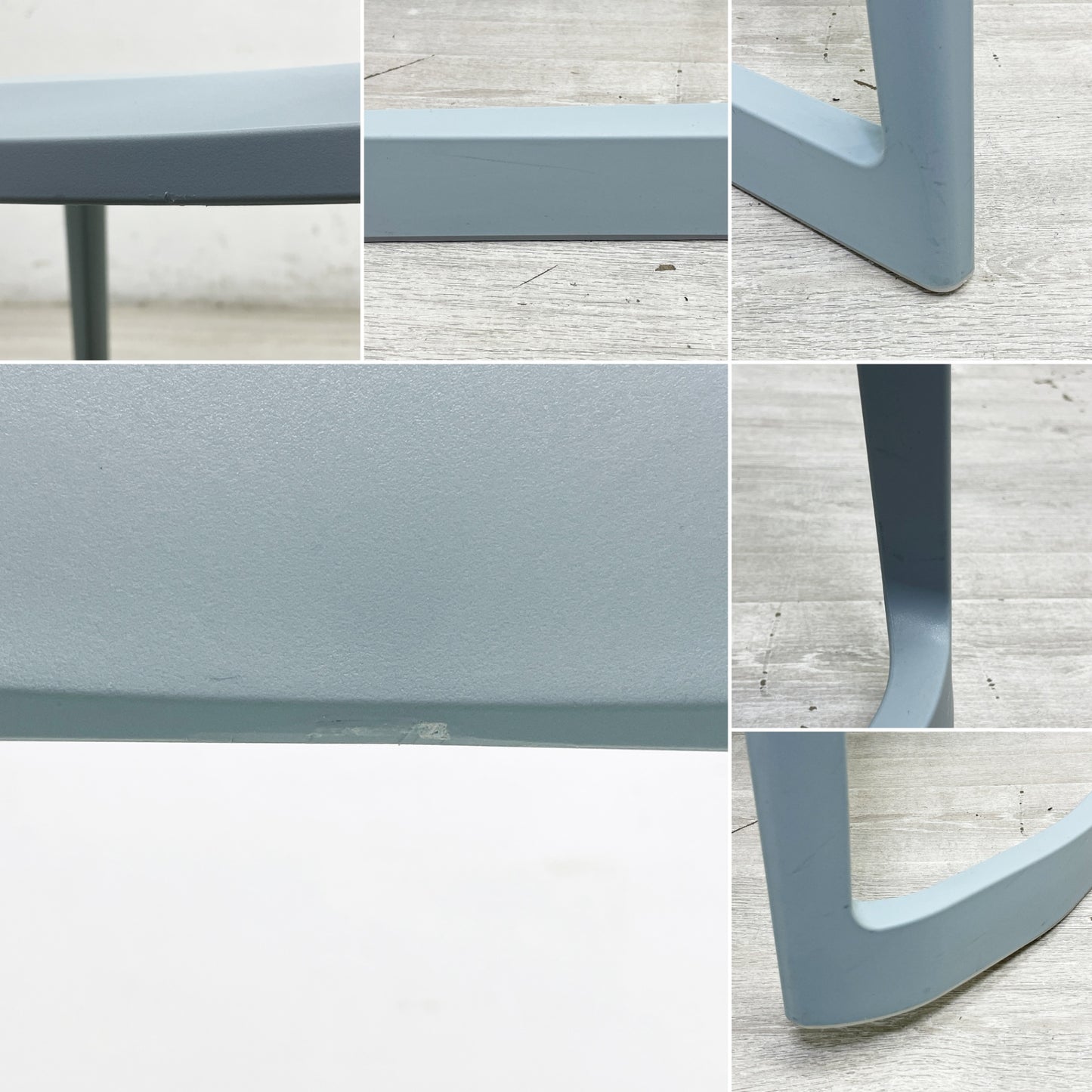ヴィトラ Vitra ティプトン Tip Ton ダイニングチェア デスクチェア アイスグレー スタッキング チルト機能 定価￥42,900- B ●