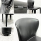 カッシーナ Cassina オラ 369 HOLA アームレスチェア ダイニングチェア 本革 ブラックレザー ハンス・ウェッツスタイン イタリア 定価￥418,000- B ●
