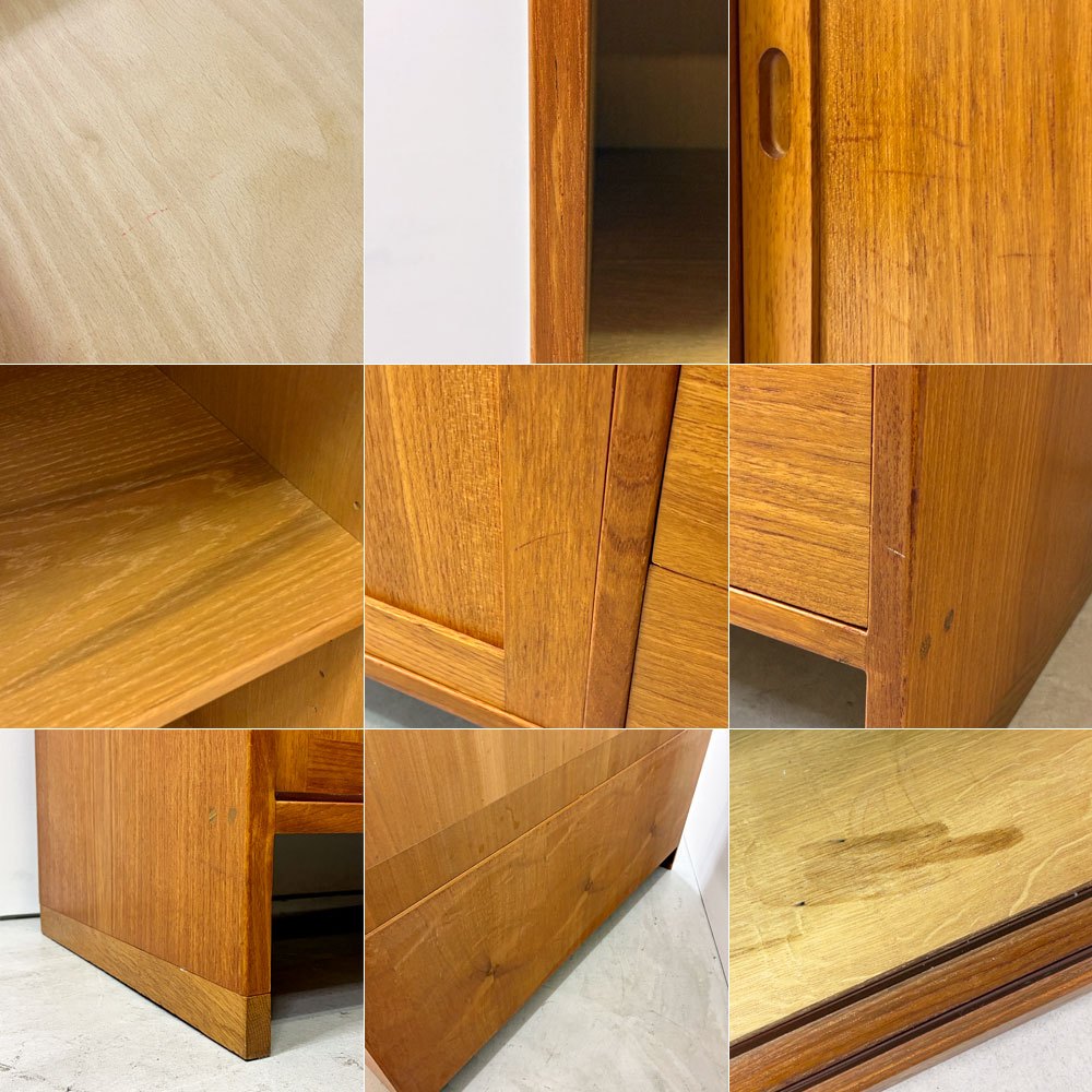 RYモブラー RY Mobler スタッキングシェルフ チーク材 キャビネット ハンス・J・ウェグナー Hans J Wegner 本棚 飾り棚 デンマーク 北欧ビンテージ ●