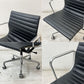 ハーマンミラー Herman Miller アルミナムグループ マネジメントチェア 本革 ブラック 5本脚 ガス圧昇降式 キャスター付 C&R イームズ A ●
