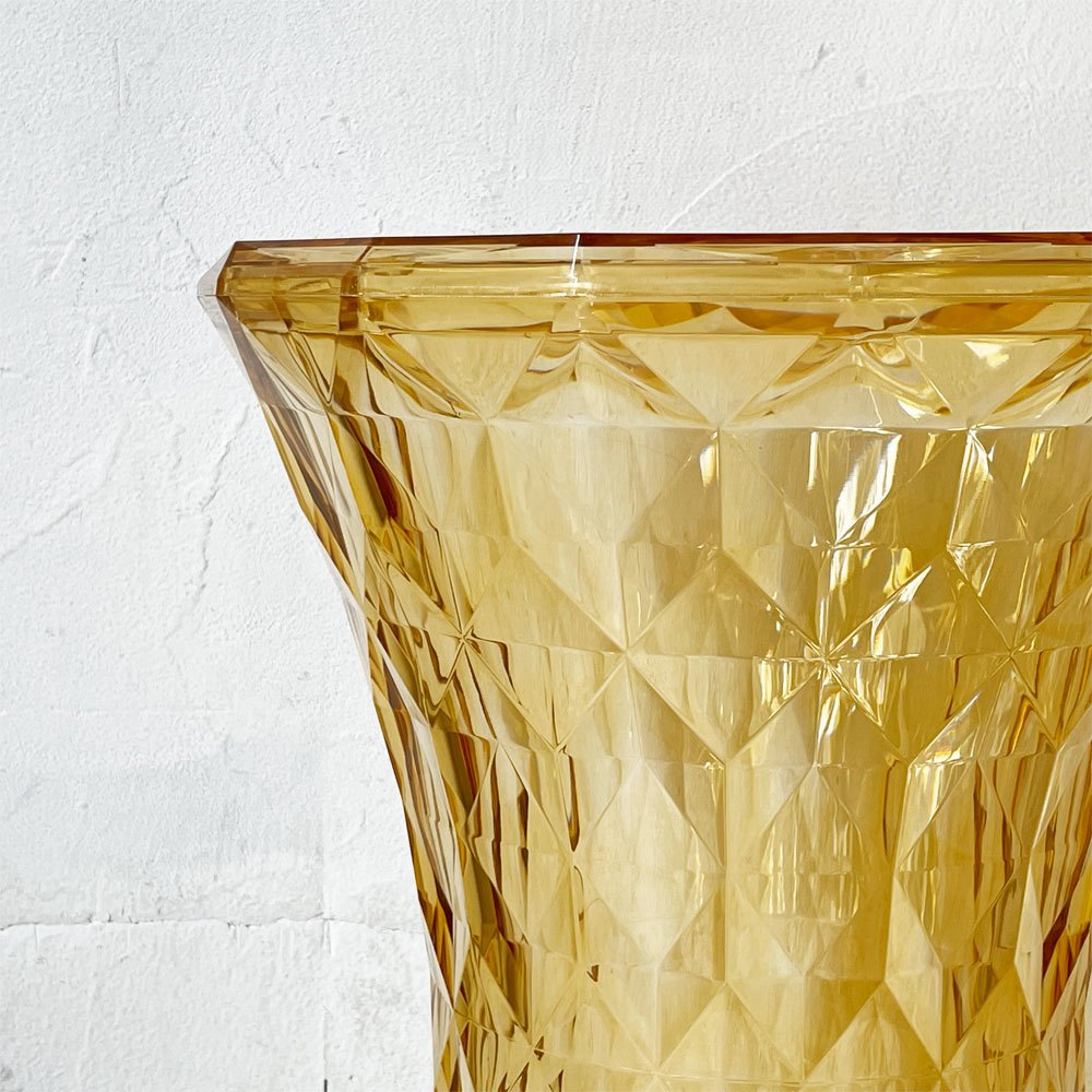 カルテル Kartell ストーン STONE スツール サイドテーブル イエロー Φ30cm マルセル・ワンダース Marcel Wanders イタリア 定価￥47,700- ★