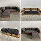 モモナチュラル Momo Natural エヌ・ボックス ソファ 3P ＋ オットマン N.BOX SOFA 3P + OTTOMAN L オーク材 旧型 ウッドベースタイプ 参考合計価格26万円～ 〓