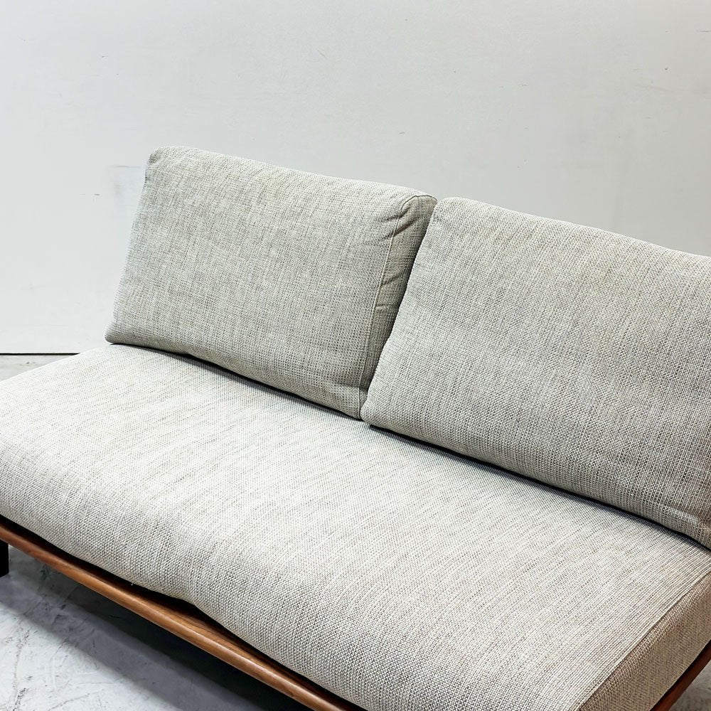 ナガノインテリア NAGANO INTERIOR フレンドリー friendly!! 2Pソファ LC034-2M ウォールナット無垢材 オイルフィニッシュ フェザークッション カバーリング仕様 ●