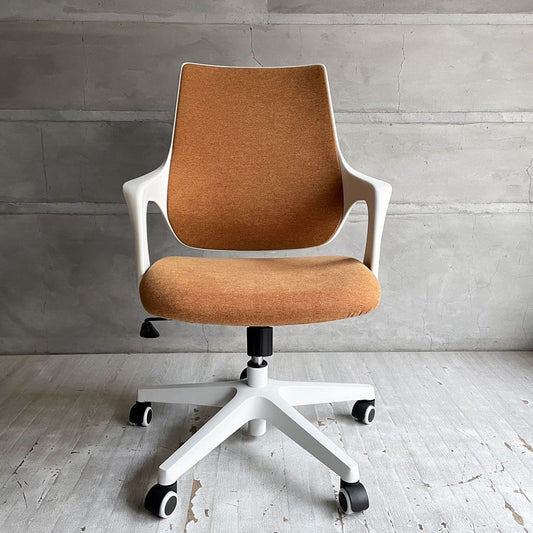 ラピフェリ Lapifeli ロッティ Lotti オフィスチェア デスクチェア 関家具 パンプキンオレンジ  キャスターベース ♪