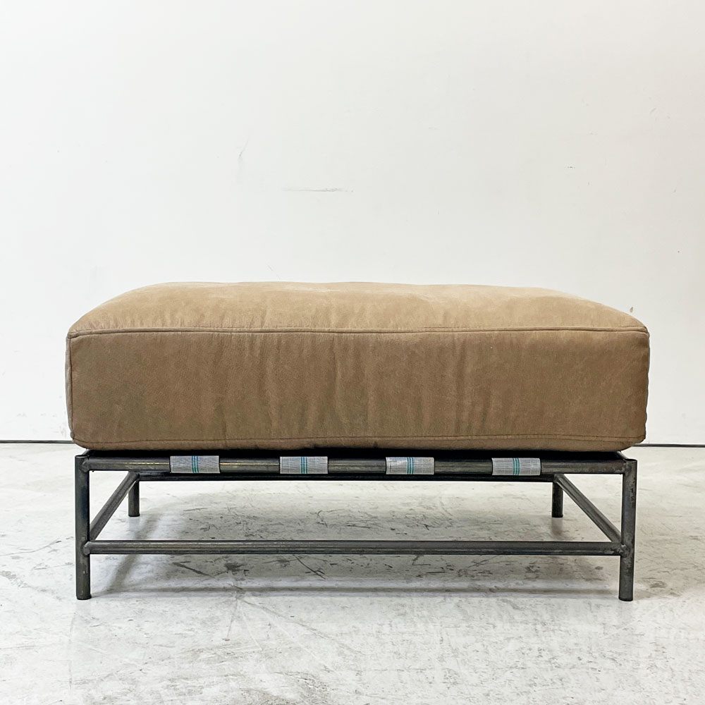 ジャーナルスタンダードファニチャー j.s.F ラバルセクショナル LAVAL SECTIONAL オットマン スツール レザー調ファブリック スチール 工業系 ●