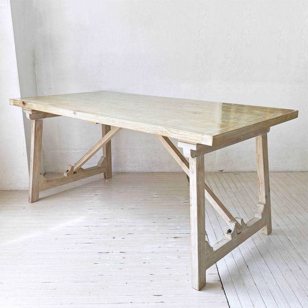 ノラ nora. エラ ella ダイニングテーブル パイン古材 W160cm 関家具 シャビーシック カントリースタイル ★