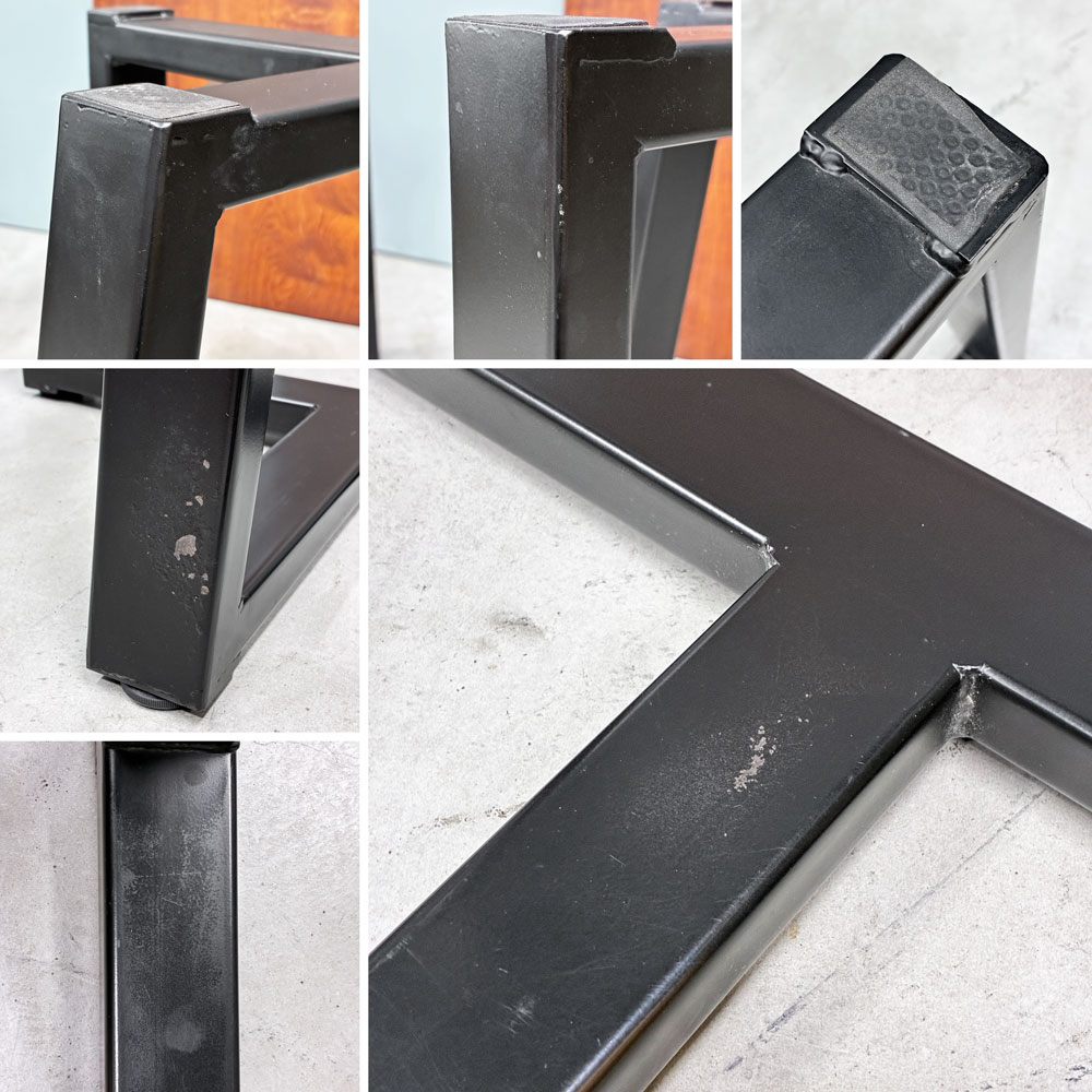 アノニマスデザイン Anonymous Design 天然木 一枚板 ダイニングテーブル スチール脚 W150cm 店舗什器 ◎
