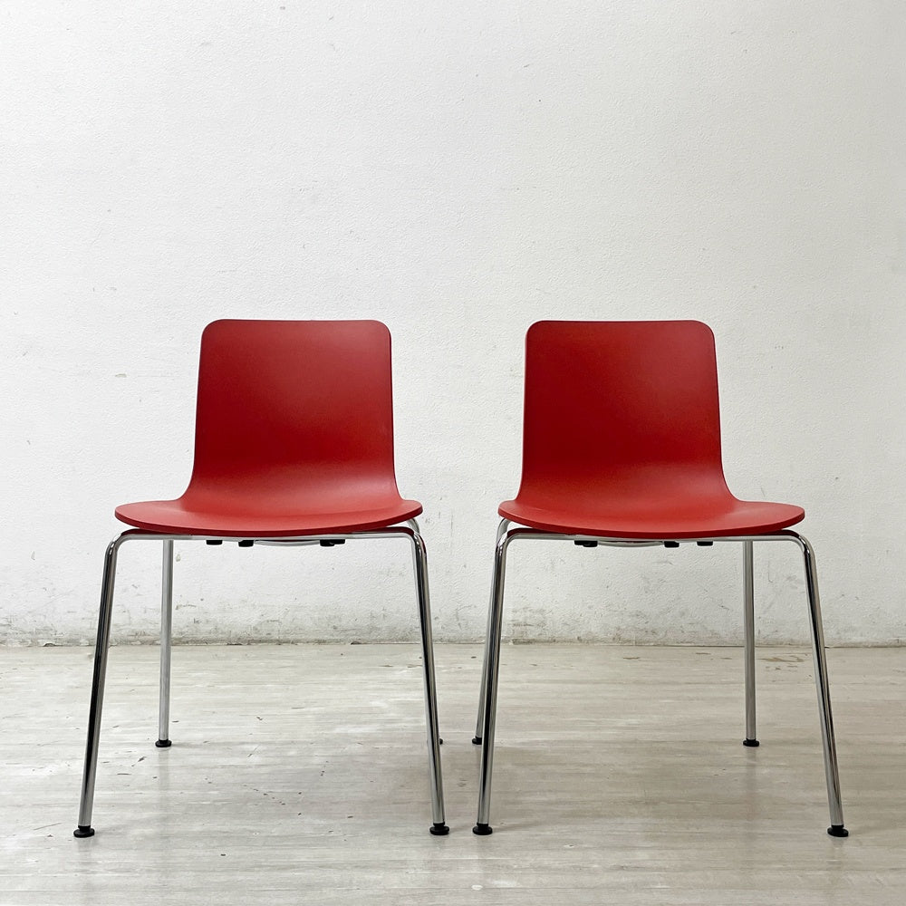 ヴィトラ vitra ハルチューブ HAL Tube サイドチェア ダイニングチェア スタッカブル ジャスパー・モリソン 2脚セット ●