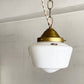 ストックマン STOCKMAN スクールハウス 7 ランプ Schoolhouse 7 Lamp ペンダントライト チェーン仕様 ミルクガラス 乳白 真鍮 定価￥53,900- ■