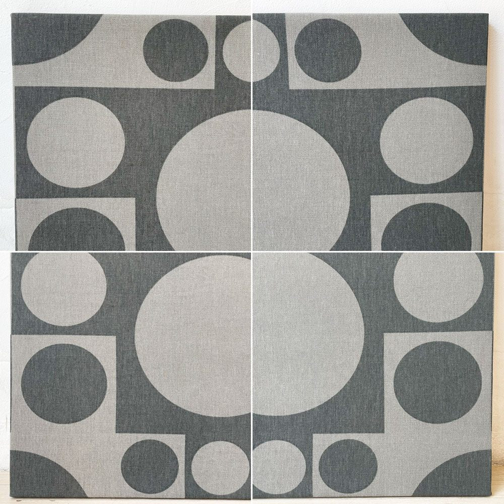 イノベーション INNOVATION ジオメトリ GEOMETRI グレー ファブリックパネル 50x62.5cm ヴェルナー・パントン Verner Panton ★