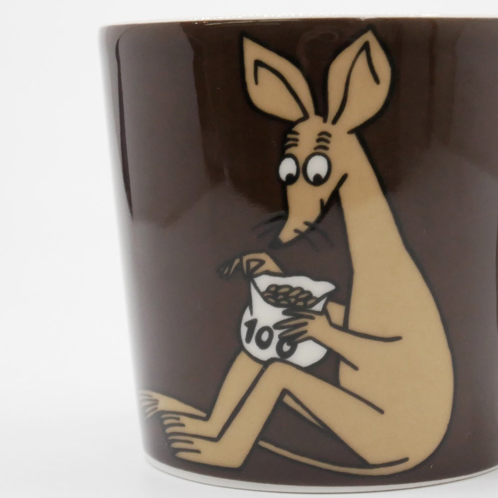 アラビア ARABIA ムーミンマグ MOOMIN スニフ ブラウン 廃番 フィンランド 北欧食器 ●