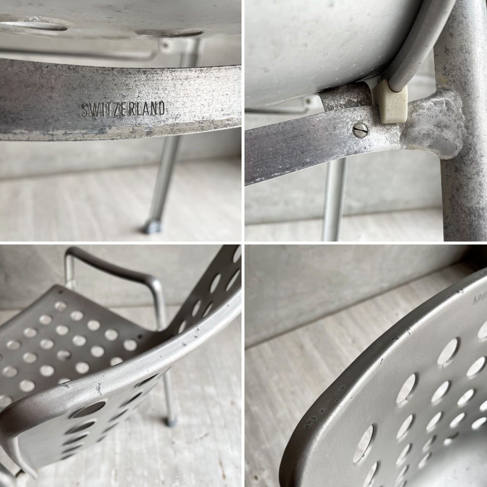MEWA ビンテージ Vintage ランディチェア Landi Chair アルミニウム スタッキングチェア ガーデンチェア ダイニングチェア ハンス・コレー Hans Coray スイス 希少♪