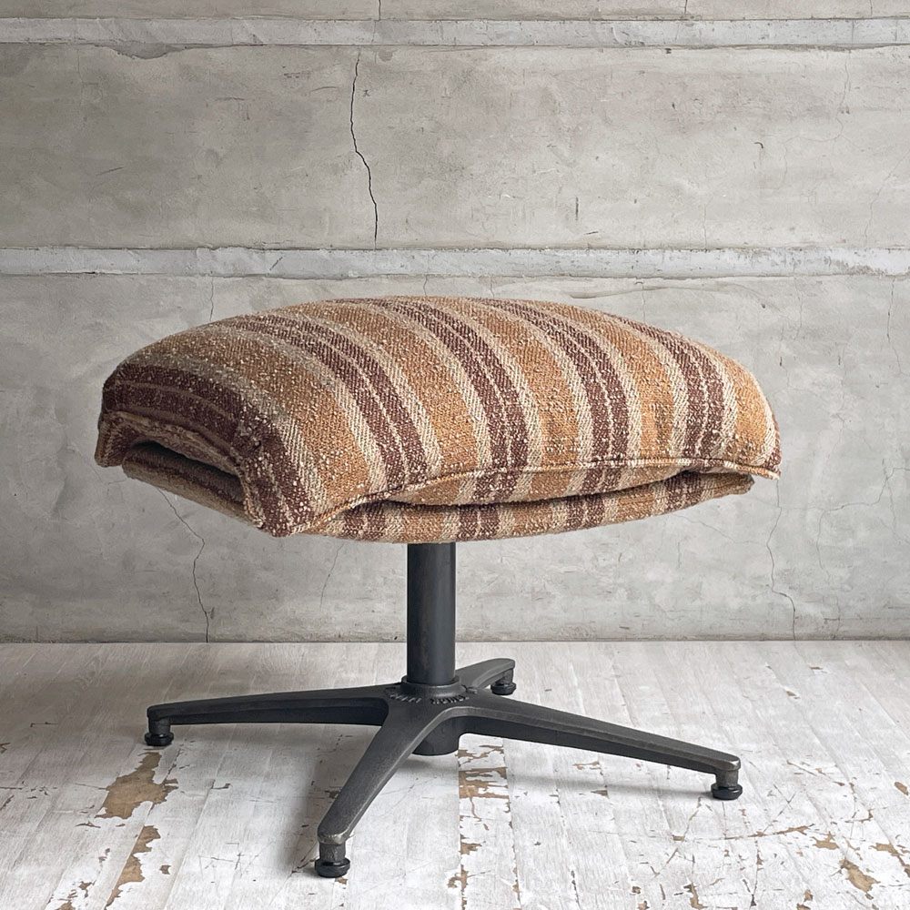 トラックファニチャー TRUCK FURNITURE ラグタイム RAGTIME ロッキングチェア オットマン スツール ウールストライプ生地 参考定価￥151,800- ♪