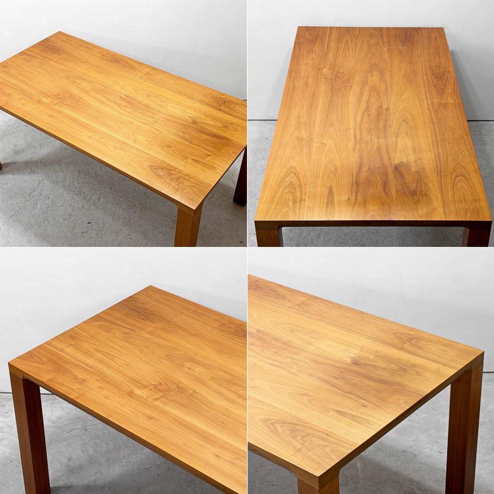 家具蔵 KAGURA ダン DAN ダイニングテーブル ウォールナット無垢材 シンプル ミニマル W160cm 国産家具 ●