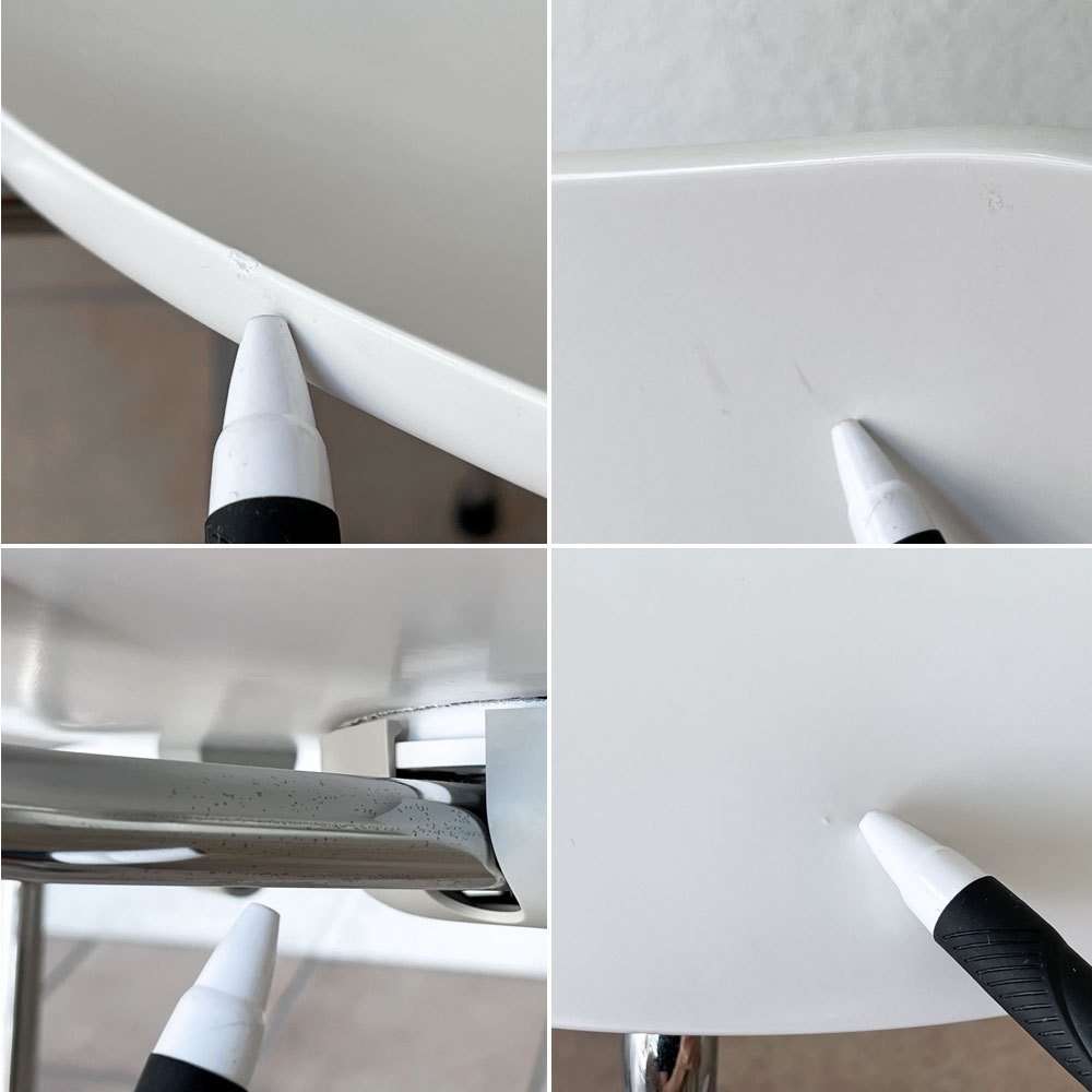 フリッツハンセン Fritz Hansen 3107 セブンチェア ラッカー仕上げ ホワイト スタッキング アルネ・ヤコブセン デンマーク 北欧家具 A ◇