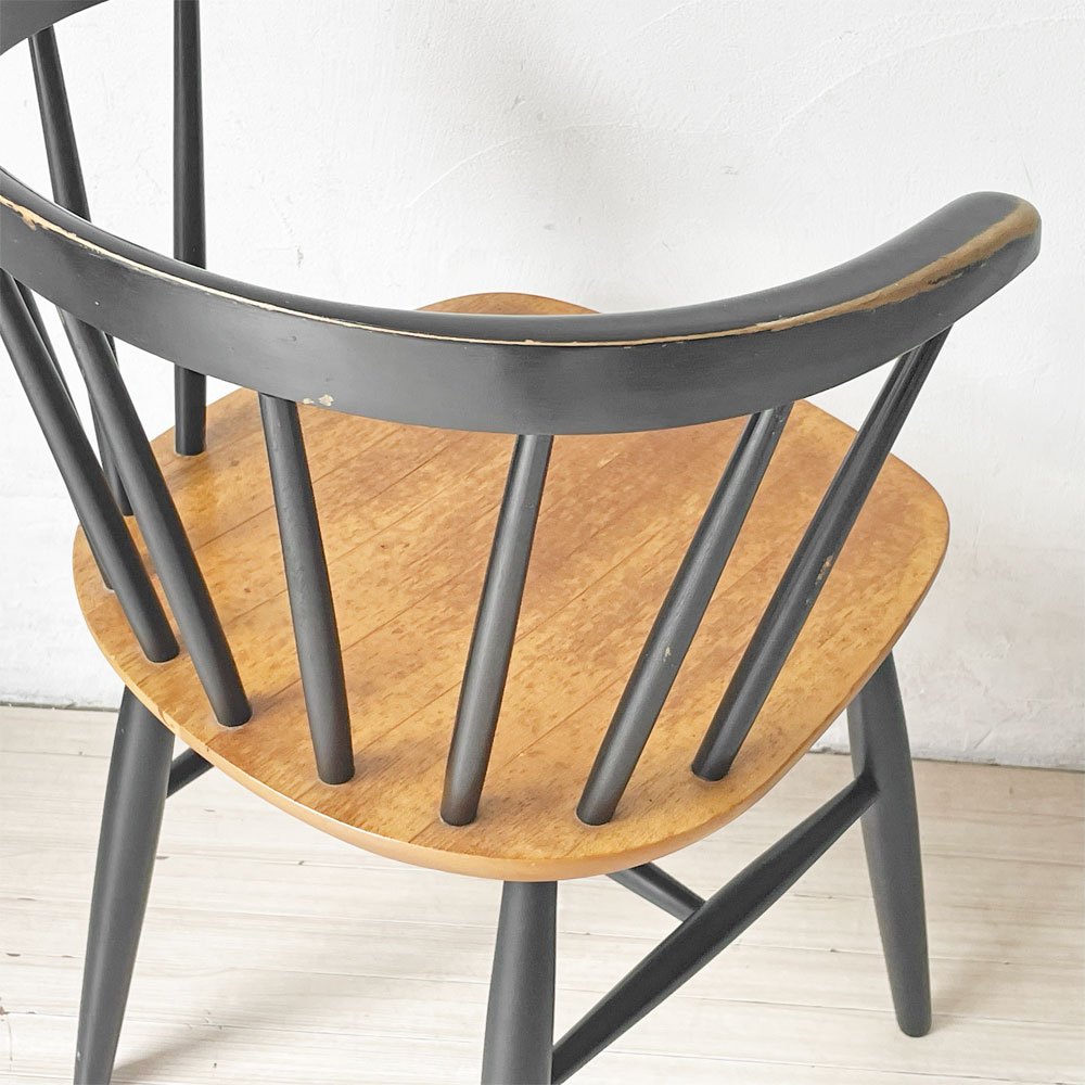 ビンテージ Vintage Nässjö Stolfabrik ダイニングチェア ハーフアーム  ユング・エクストローム Yngve Ekström スウェーデン 北欧家具 希少 ★