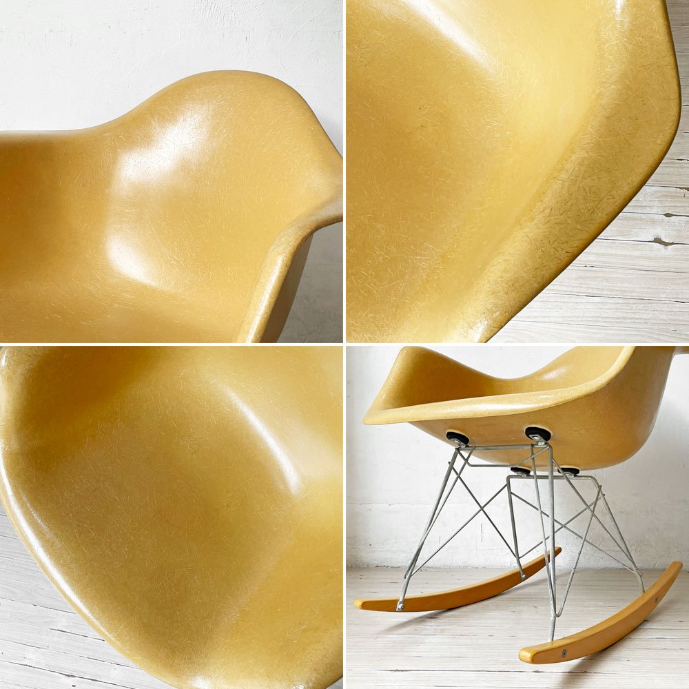 ハーマンミラー Herman Miller アームシェルチェア セカンド 2nd ビンテージ FRP ロッカーベース イームズ ミッドセンチュリー ★
