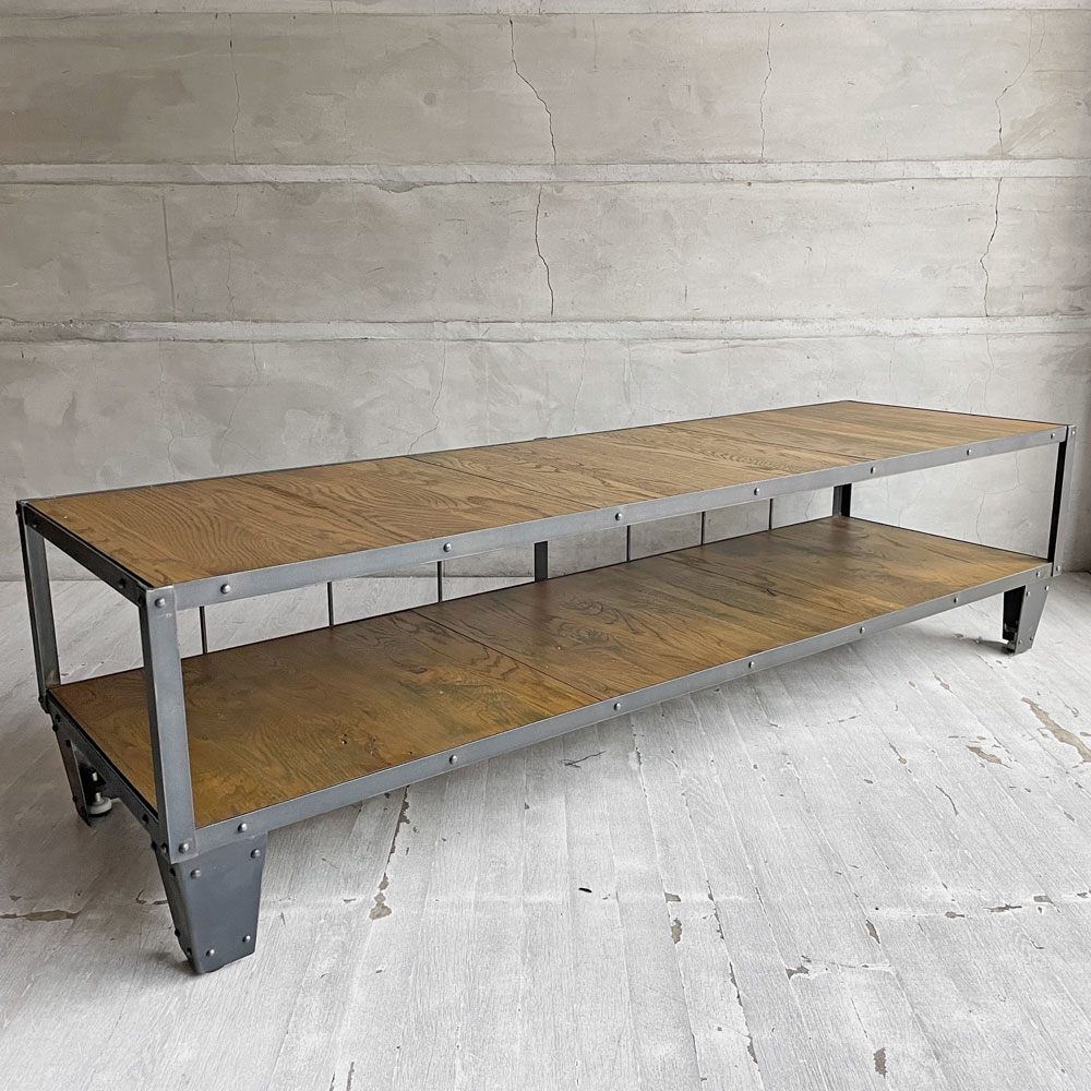 ジャーナルスタンダードファニチャー Journal Standard Furniture カルビ CALVI TVボード AVボード Lサイズ オーク無垢材×アイアン インダストリアル ♪