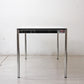 USMモジュラーファニチャー USM Haller USMハラーテーブル ワーキングデスク ダイニングテーブル W150×D75×H74cm アジャスター パールグレーラミネート(ホワイト) 高さ調整機能付 C ●