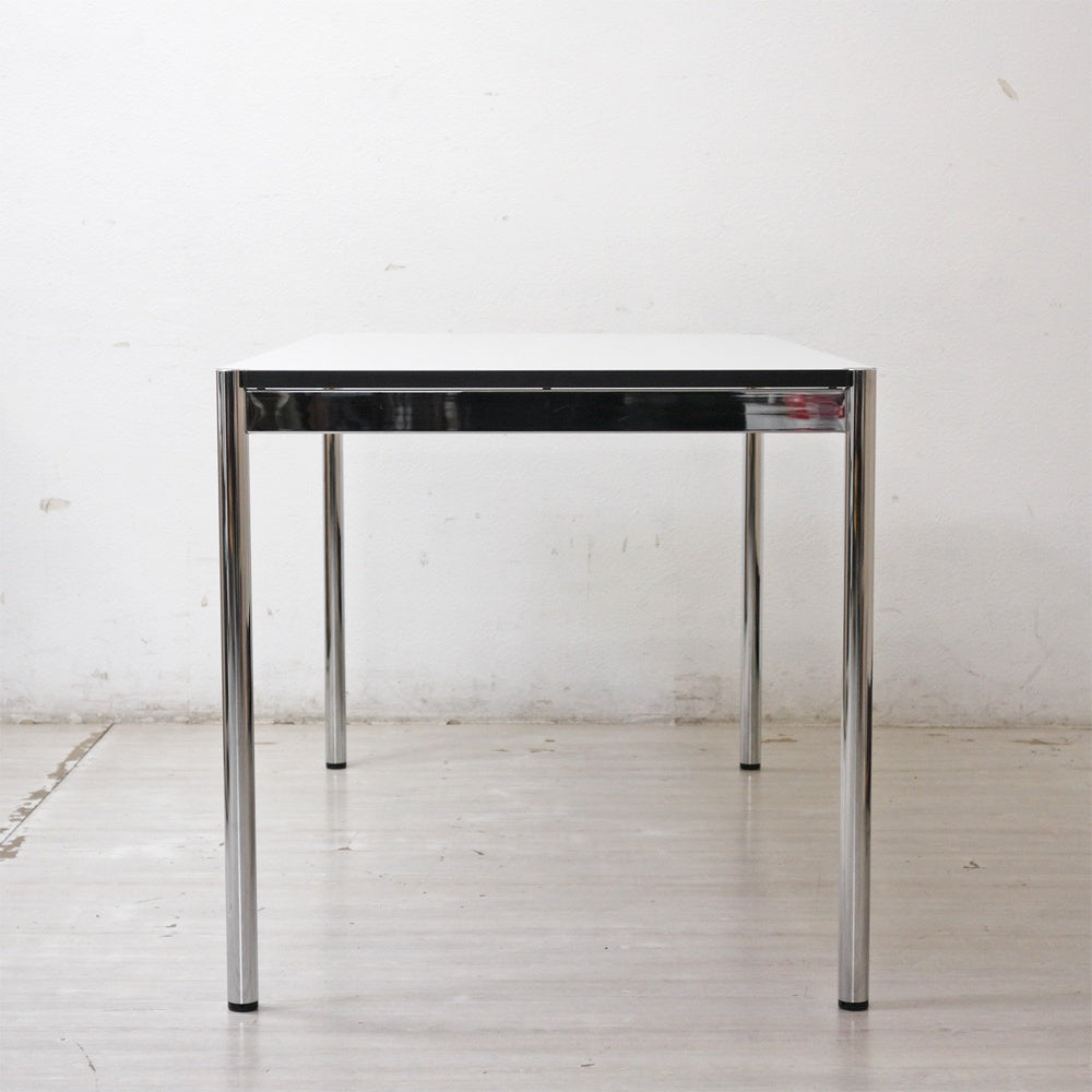 USMモジュラーファニチャー USM Haller USMハラーテーブル ワーキングデスク ダイニングテーブル W150×D75×H74cm アジャスター パールグレーラミネート(ホワイト) 高さ調整機能付 C ●