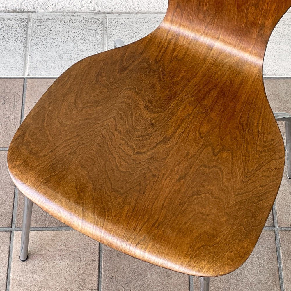アスコ ASKO ニッケ Nikke ダイニングチェア model 9019 プライウッド Tapio Wirkkala ビンテージ 北欧家具 フィンランド 希少 ◇