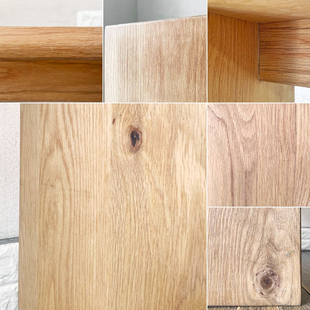 リラックスフォーム RELAXFORM コパン COPAINS デスク オーク材 W87.5cm コンソール ディスプレイラック ナチュラル 関家具 定価￥31,250- ◎