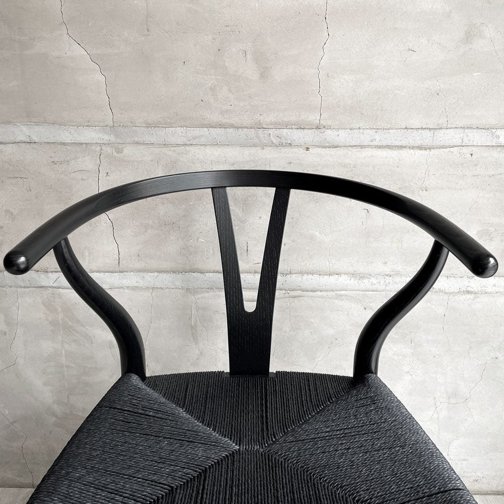 カールハンセン＆サン Carl Hansen & Son CH24 Yチェア ブラックラッカー × ブラックペーパーコード ハンス・J・ウェグナー オーク材 美品 ♪